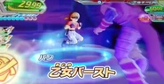 Pan prepares her Maiden's Burst in Dragon Ball Heroes