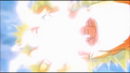 Vegeta about to fire the Final Flash