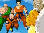Bscap0570.jpg (72 kB) Gero y los Guerreros Z se asombran y alivian al ver que Vegeta le puso fin a esto.