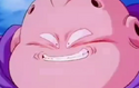 Innocent Buu uses an Invisible Eye Blast on Shin