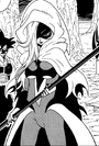 Towa with a cloak in the manga