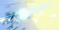 The Hero firing his Kamehameha