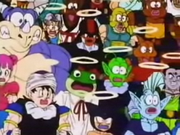 The character who looks like Gohan and another character who looks like a Namekian, and Ackman also appears in this scene