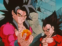 Goku catches the Four-Star Dragon Ball