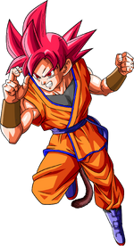 Super saiyan god goku jr dragonball