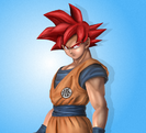 Super Saiyan God Goku art for Dragon Ball Zenkai Battle
