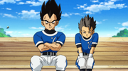 Cabba and Vegeta baseball match