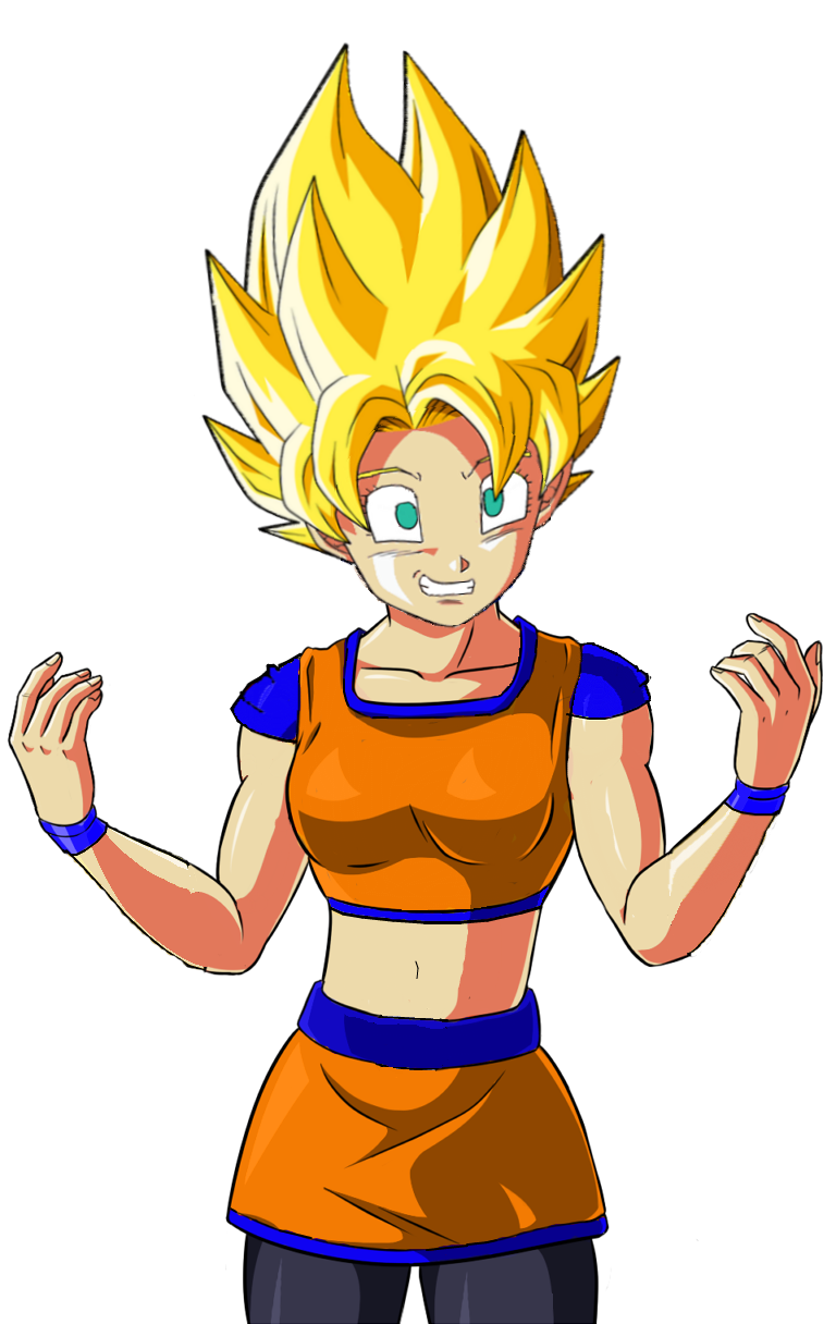 female goku super saiyan