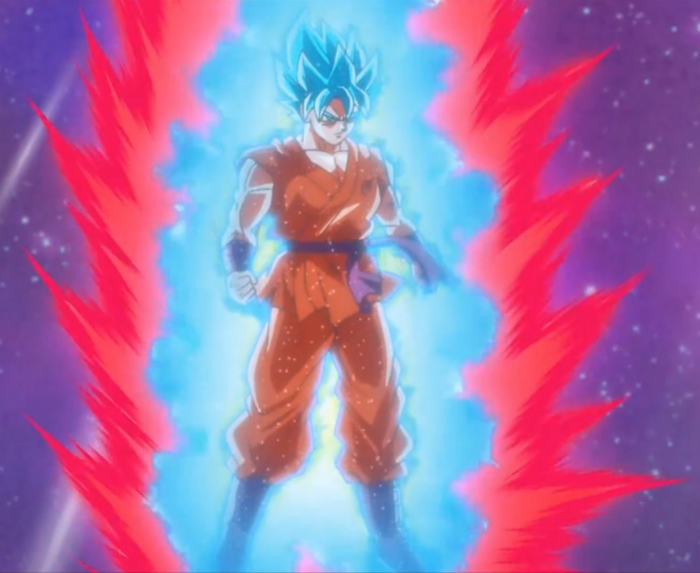 GOKU TURNS SUPER SAIYAN BLUE FOR THE FIRST TIME