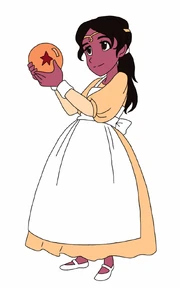 Shanti as a child in Dragon Ball
