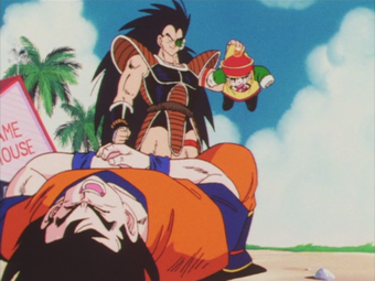 Steam 社区 :: 截图 :: Raditz o irmão de goku rapitou o gohan filho de goku mais  na batalha goku e piccolo levaran uma sura mais sera que goku vai levantar  vega