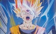 Gohan estallando de furia