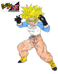 Bulla as a Super Saiyan in Dragon Ball SF