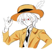 Noah con traje y sombrero