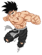 1. Koshu con su atuendo de entrenamiento.