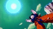 Goku forming a Spirit Bomb