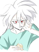 Noah adulta comiéndose una pizza (con piña)