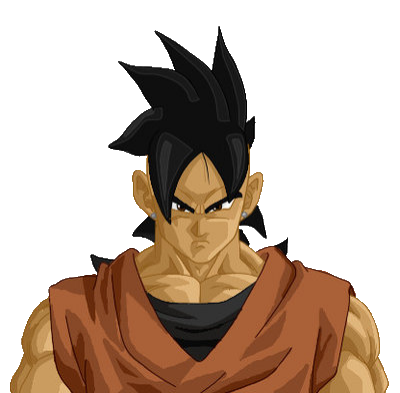 uub, dragon ball, dragon ball gt, tagme, 1boy, black eyes, black hair,  daffduff, fighting stance, flying, muscular, muscular male, solo - Image  View 