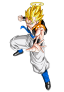 Gogeta se transforma en SSJ (Flashback)