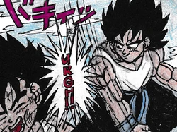 Goku punches Gochan