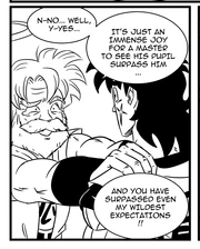 Maccha tearfully appraises his student Yamcha