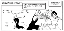 The Wolf students train under Yamcha's tutelage.