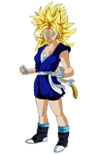 Neru en estado de Super Saiyan, por DenCosmic