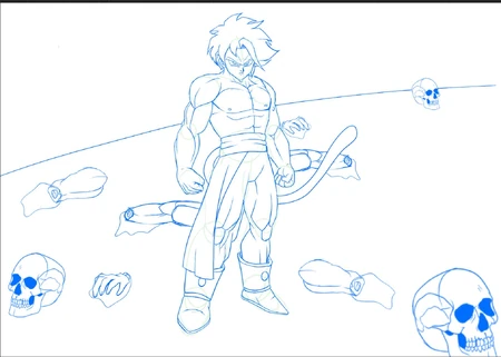 Lineart Kumori lleno de Difuntos