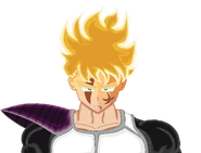 2. Koshu con la armadura de la O.A.M.I. en Super Saiyajin