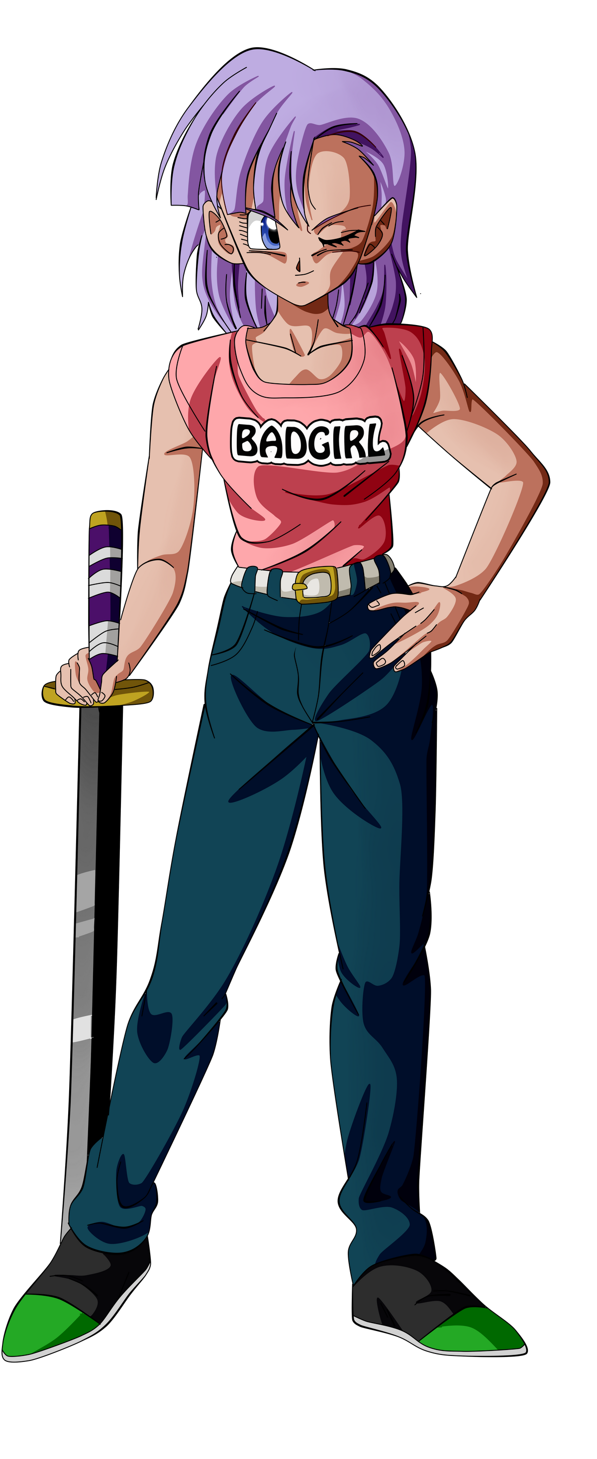 Trunks del futuro SSJ rage!! ( versión alternativa) Siguiendo el