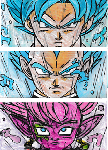 Goku(SSB), Vegeta (SSB) and Azure (DR) DBSF