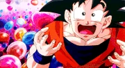 An example of Goku's cheerful and childish personality