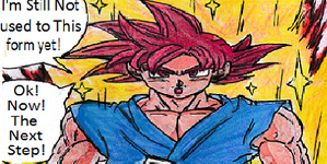 Super Saiyan God Goku (Dragon Ball SF Fan-manga)