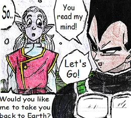 Kibito Kai and Vegeta