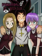 Junto a Blondinka y Lily en la portada del Capítulo 1 de Dragon Ball:Bitch Club.