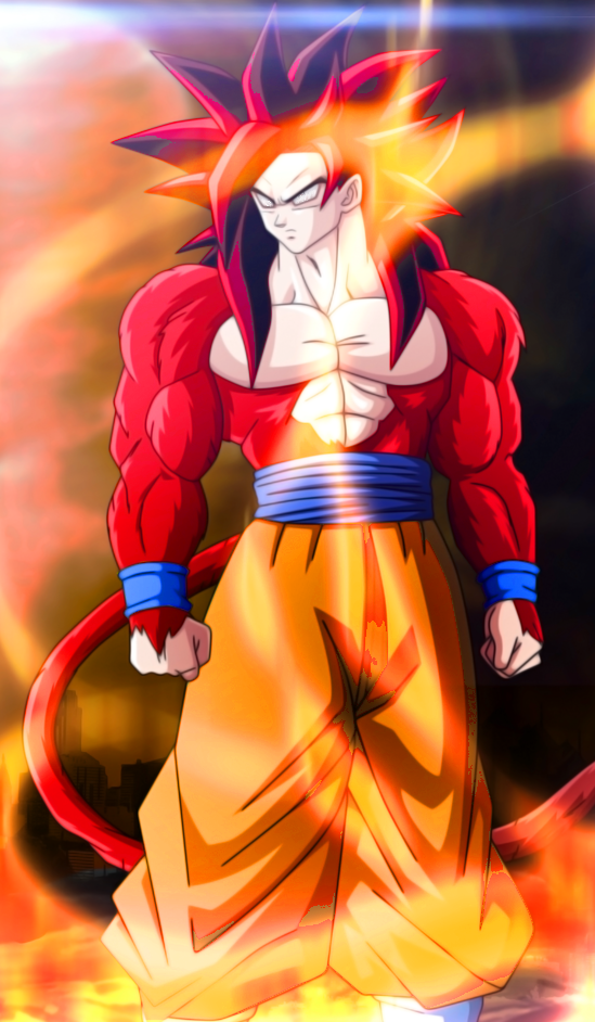 dragon ball z goku super saiyan god 4