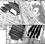 Pigero & Yunomi use the True Wolf Fang Fist on the demon Abu