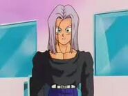 Trunks al ver que Gohan y Matt llegan a la fiesta.