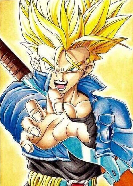 Speed Drawing Trunks Future (DB Super) Desenhando Trunks do Futuro 