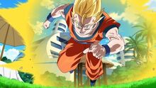 Gohan atacando a Bills