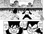 Goku no pulso el botón de Zeno