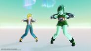 Dakon giving Android 18 dancing lessons