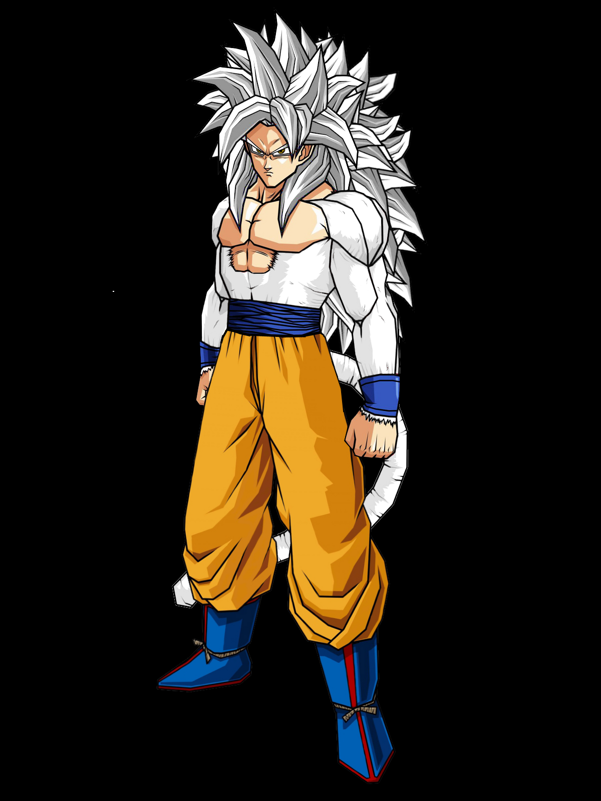 If SSJ5 was Canon, is SSJ 5 Goku equal to or stronger than SSB