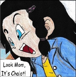 Orchid cheering on Chalot