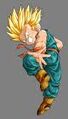 Trunk transformado en Super Saiyan