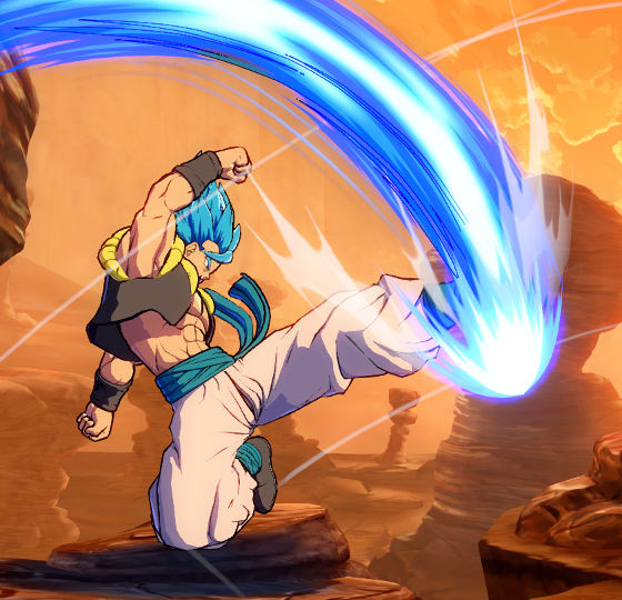 Gogeta Super Saiyan Blue em Dragon Ball FighterZ