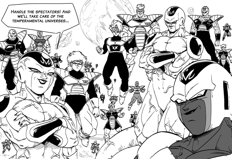 Universes 12, 14, 15 - The Future Majin attack - Chapter 32, Page 699 -  DBMultiverse