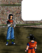 Androide 17 vs Goku