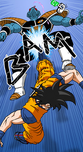 Goku kicks Butta