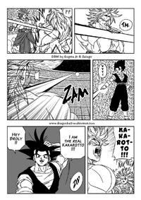 Vegetto baiting Broly
